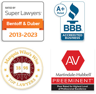 Super Lawyers, BBB Accredited, Marquis Who's Who, AV Rated